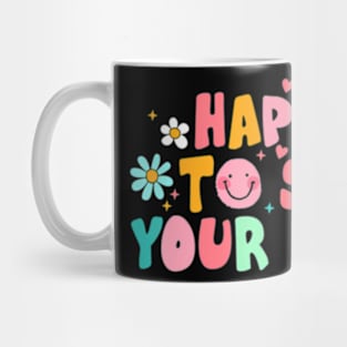 Happy To See Your Face Teacher Smile Daisy Back To School Mug